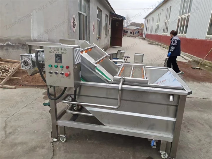 Machine à laver les légumes exportée vers la Malaisie