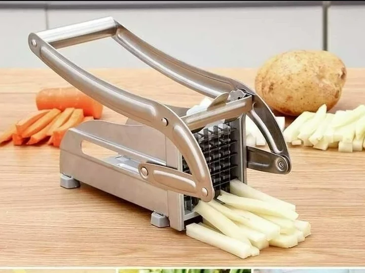Máquina cortadora manual de patatas fritas