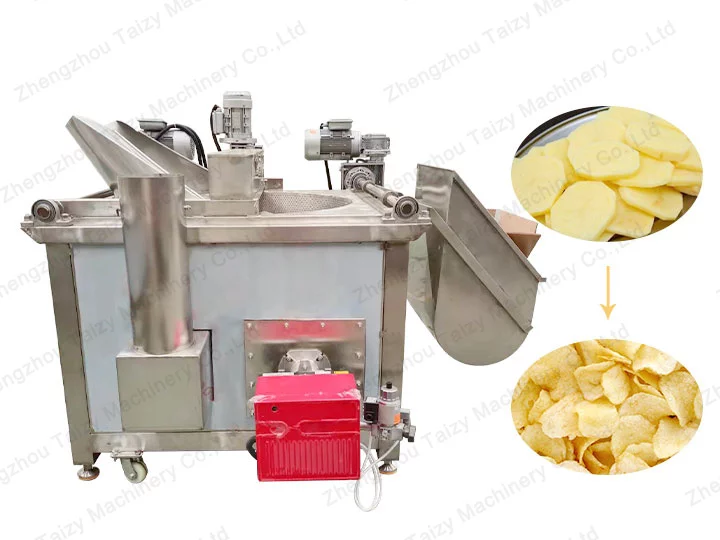 machine à chips de pommes de terre frites