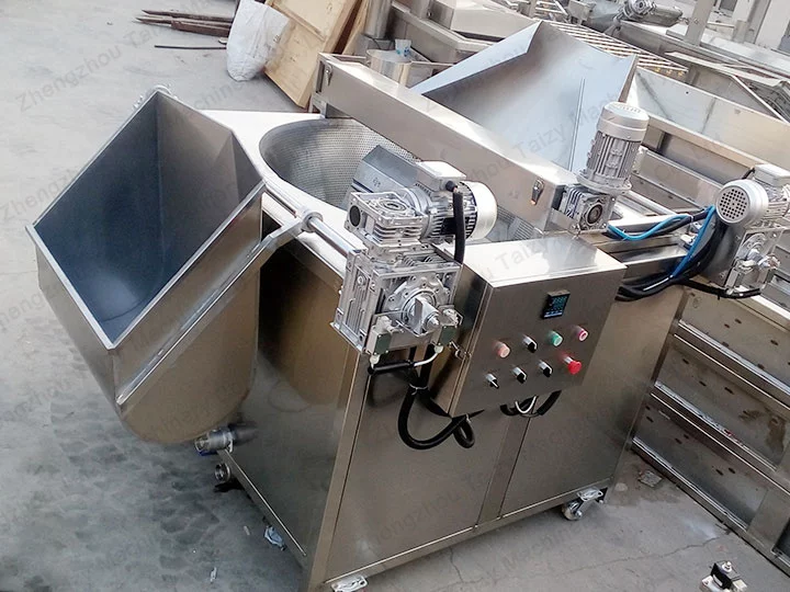 둥근 팬 감자 칩 튀김 기계