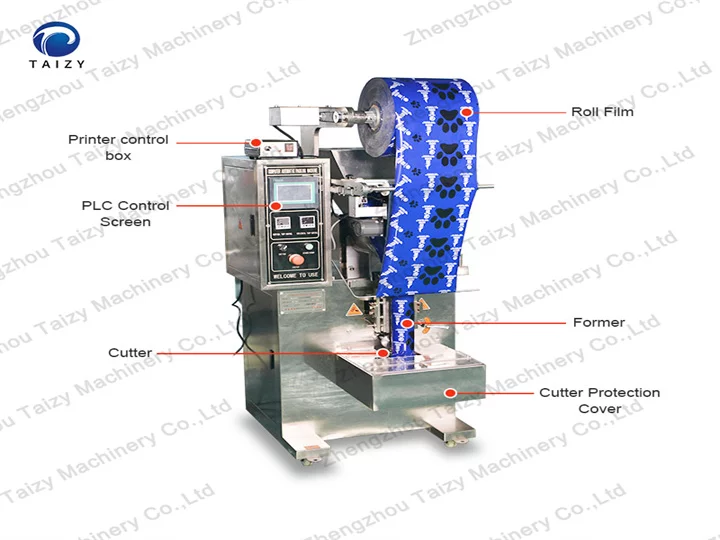 structure of onion packing machine