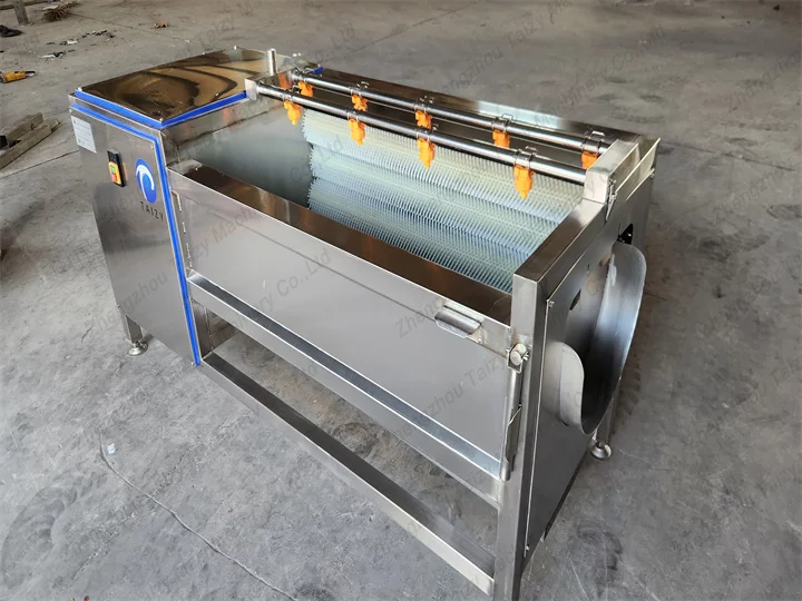 automatic carrot washing and peeling machine