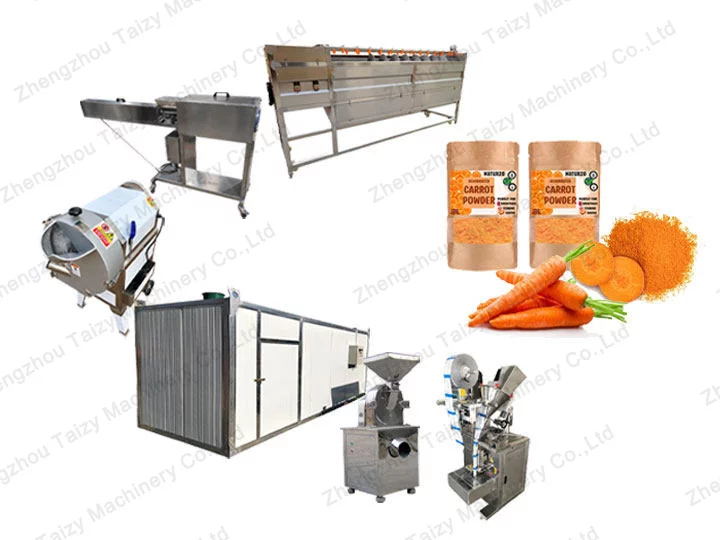 carrot powder production line