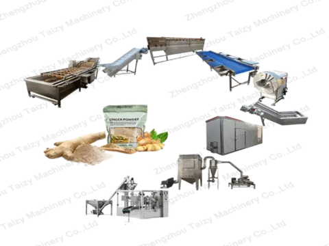 ginger powder processing machines