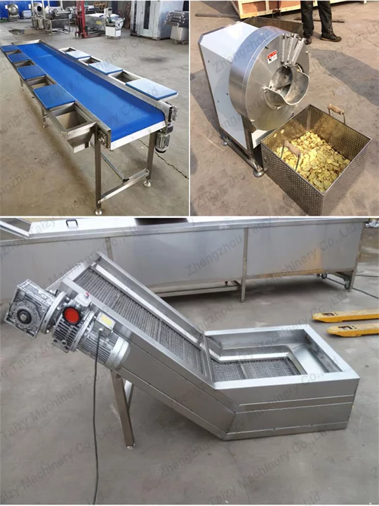 ginger slicer machine and conveyors