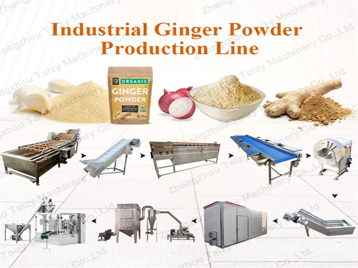 powder production line for ginger