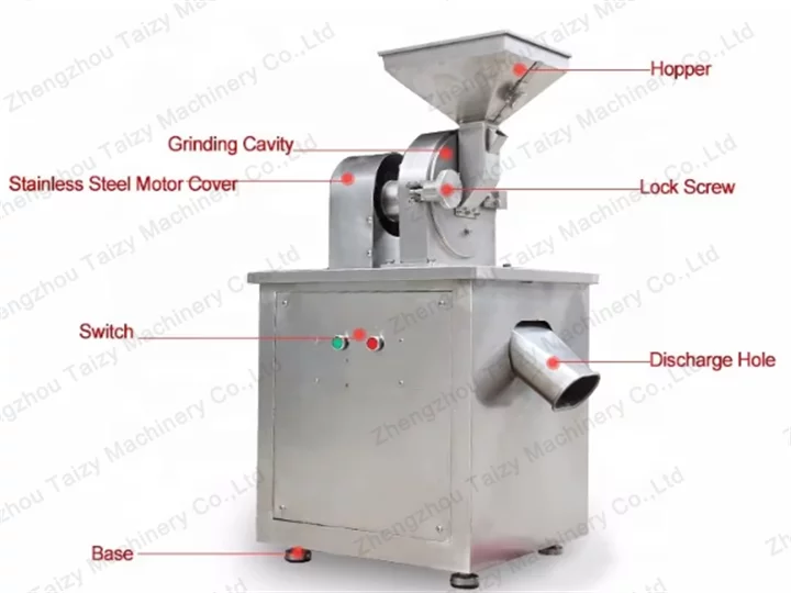 structure of carrot powder grinding machine