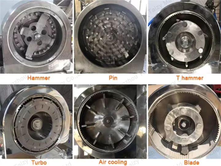 various types of crushing chamber