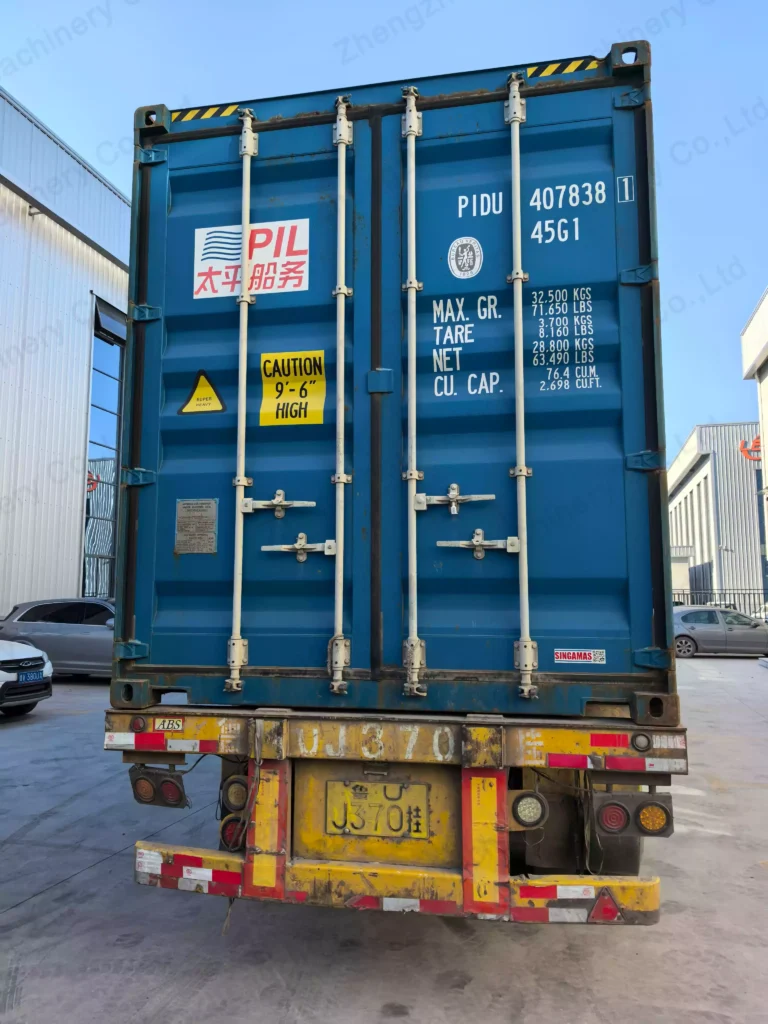 Loading of belt dryers onto trucks