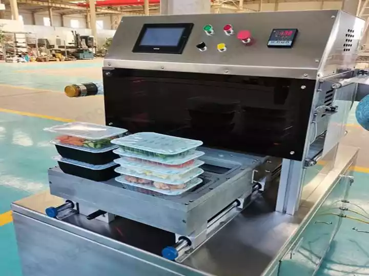 gas flushing packaging machine for fresh food