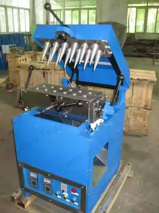 12 mold commercial waffle cone production line