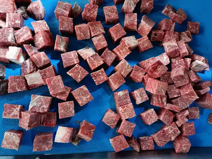 frozen meat block