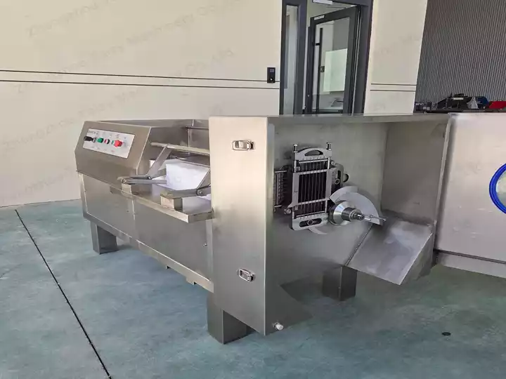 frozen meat cutting and dicing machine