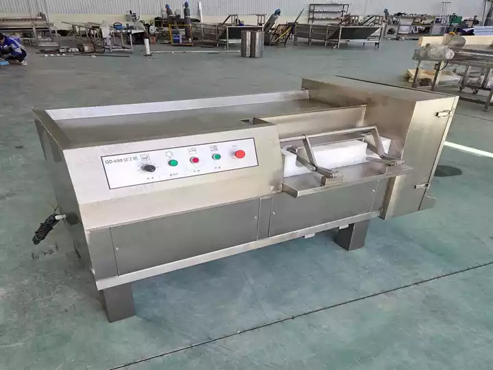 frozen meat dicer machine