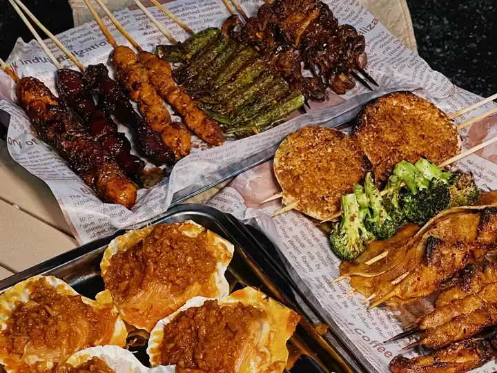 Assorted BBQ Skewers & Grilled Snacks
