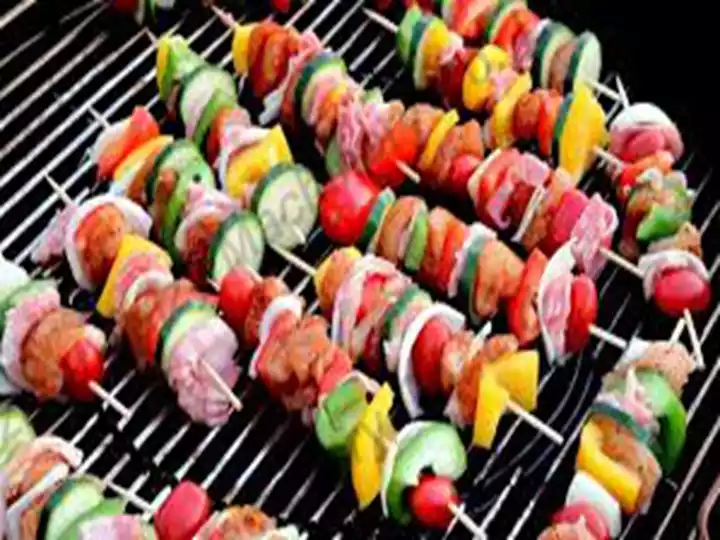 Mixed Vegetable Meat BBQ Skewers