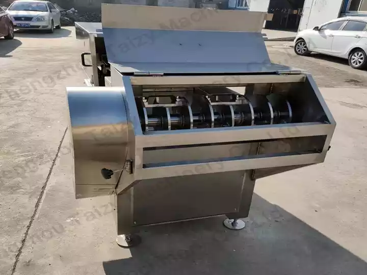 stainless steel frozen meat shredder for food processing