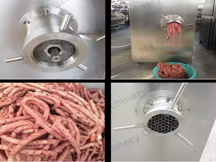 automatic feeding big industrial meat grinder