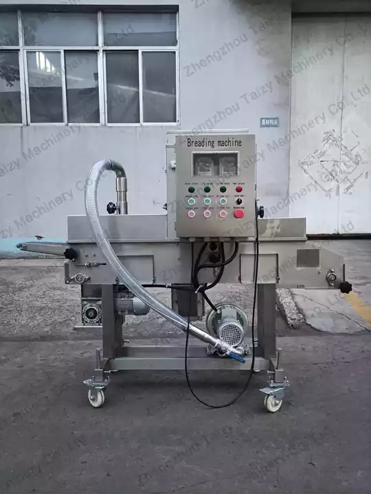 Automatic bread crumb breading machine