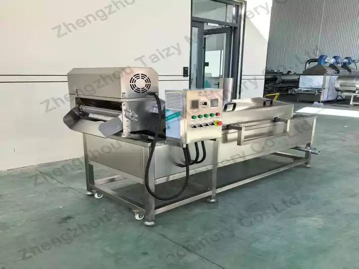 Continuous deep fryer