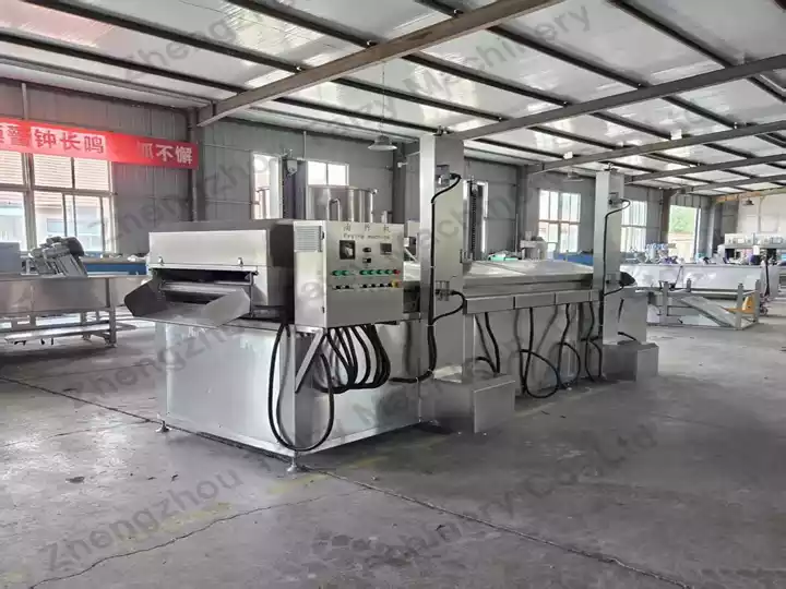 Continuous fryer with oil filtration system