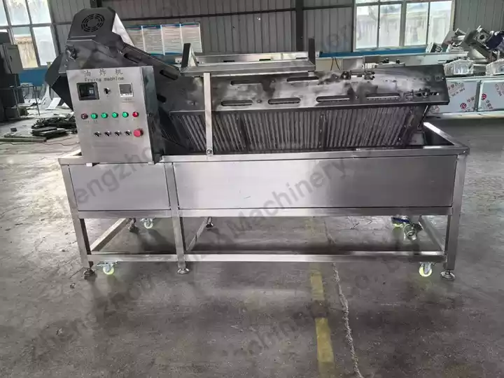 Energy saving continuous frying machine