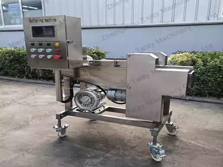 batter coating machine for fried food line