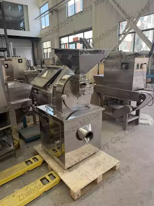 Industrial pulverizer machine for garlic powder